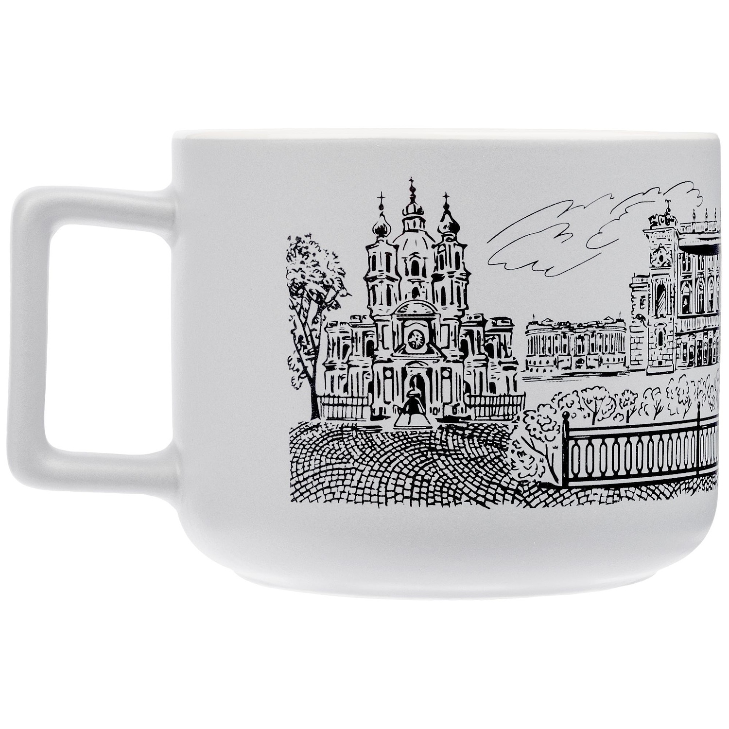 Чашка Fusion, серая с логотипом