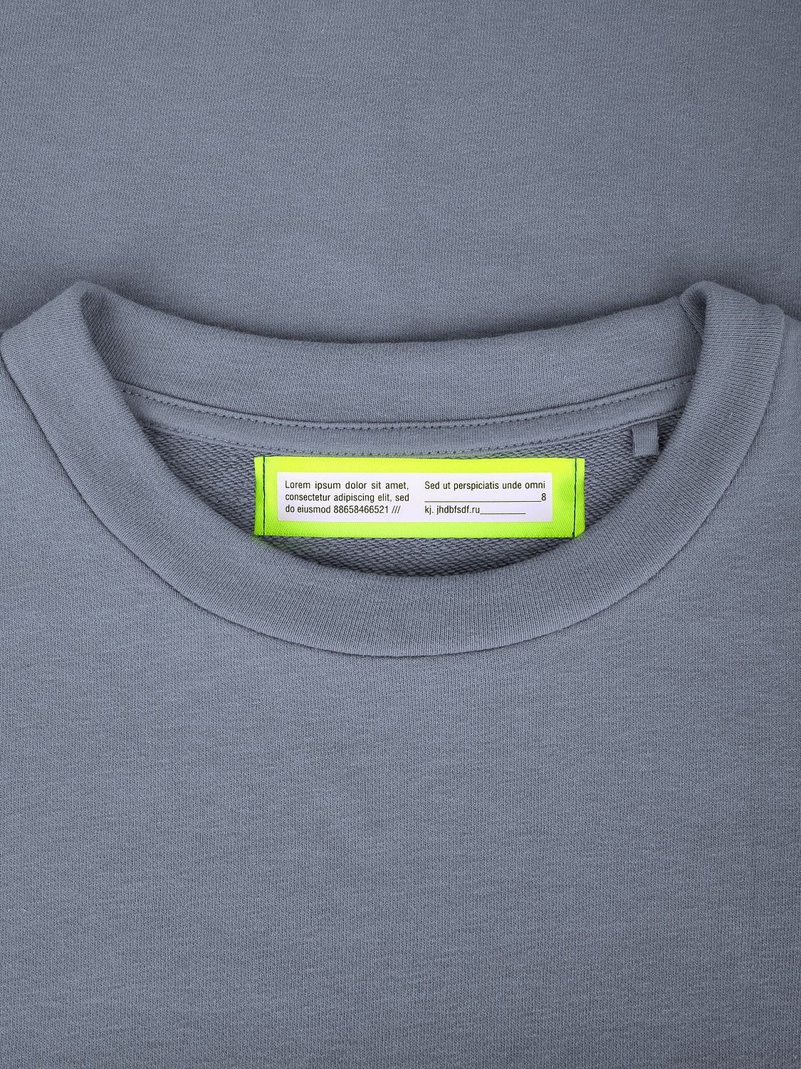 Свитшот унисекс S2, серый с логотипом