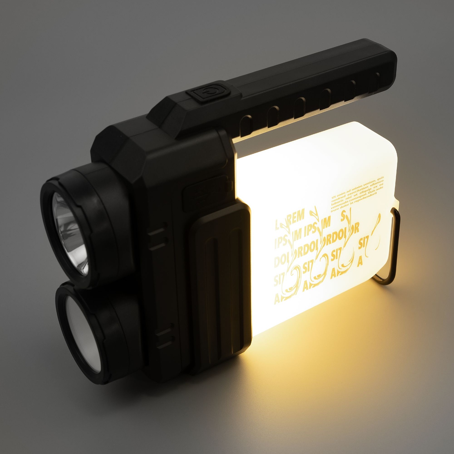 Кемпинговый фонарь-лампа аккумуляторный Yol, черный