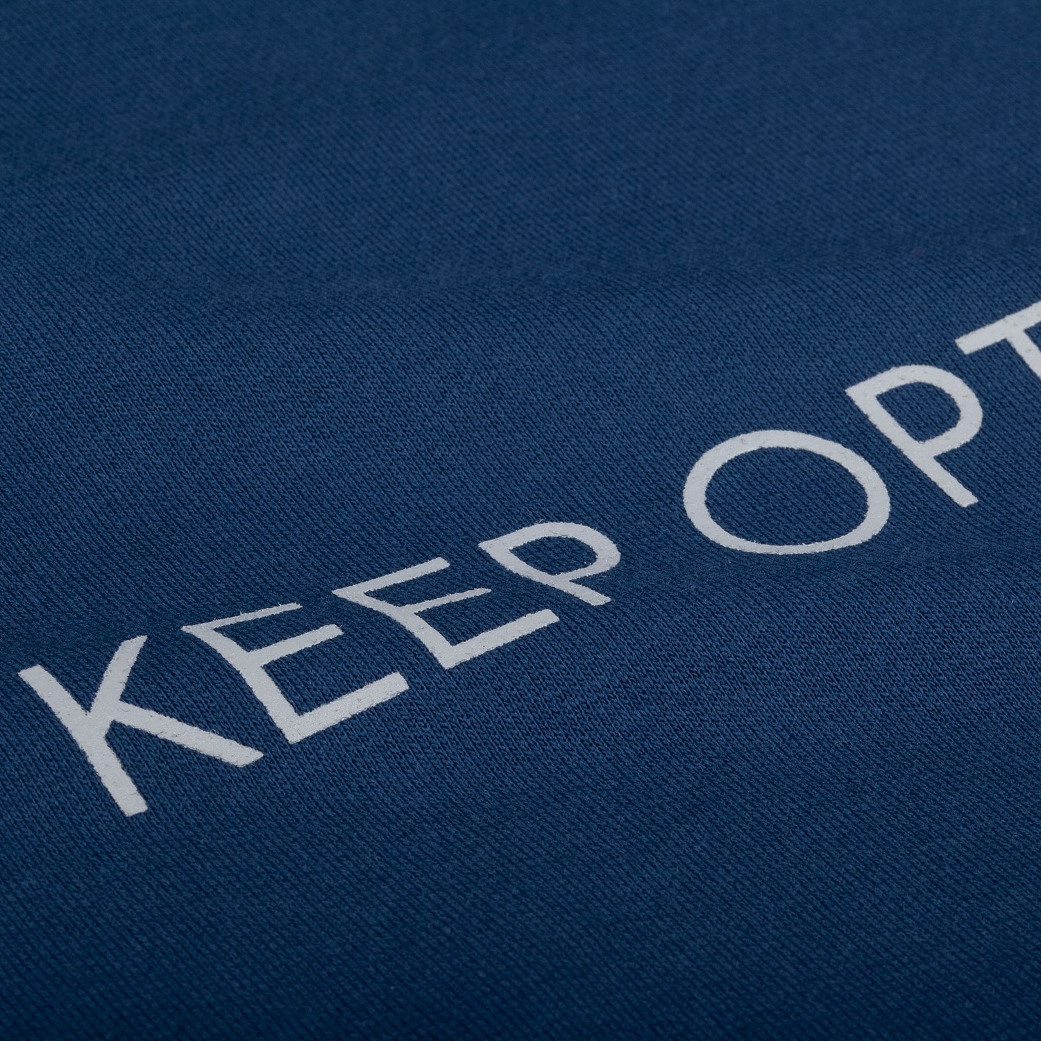 Свитшот унисекс Vozduh, темно-синий с логотипом