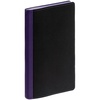 Ежедневник Nice Twice, недатированный, черный с фиолетовым с логотипом