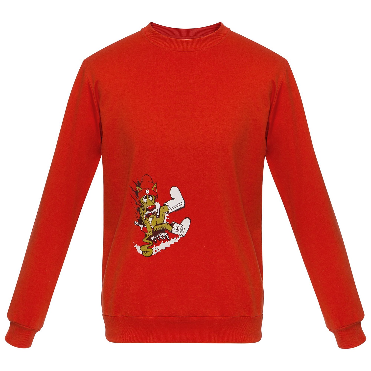 Толстовка Unit Toima, красная с логотипом