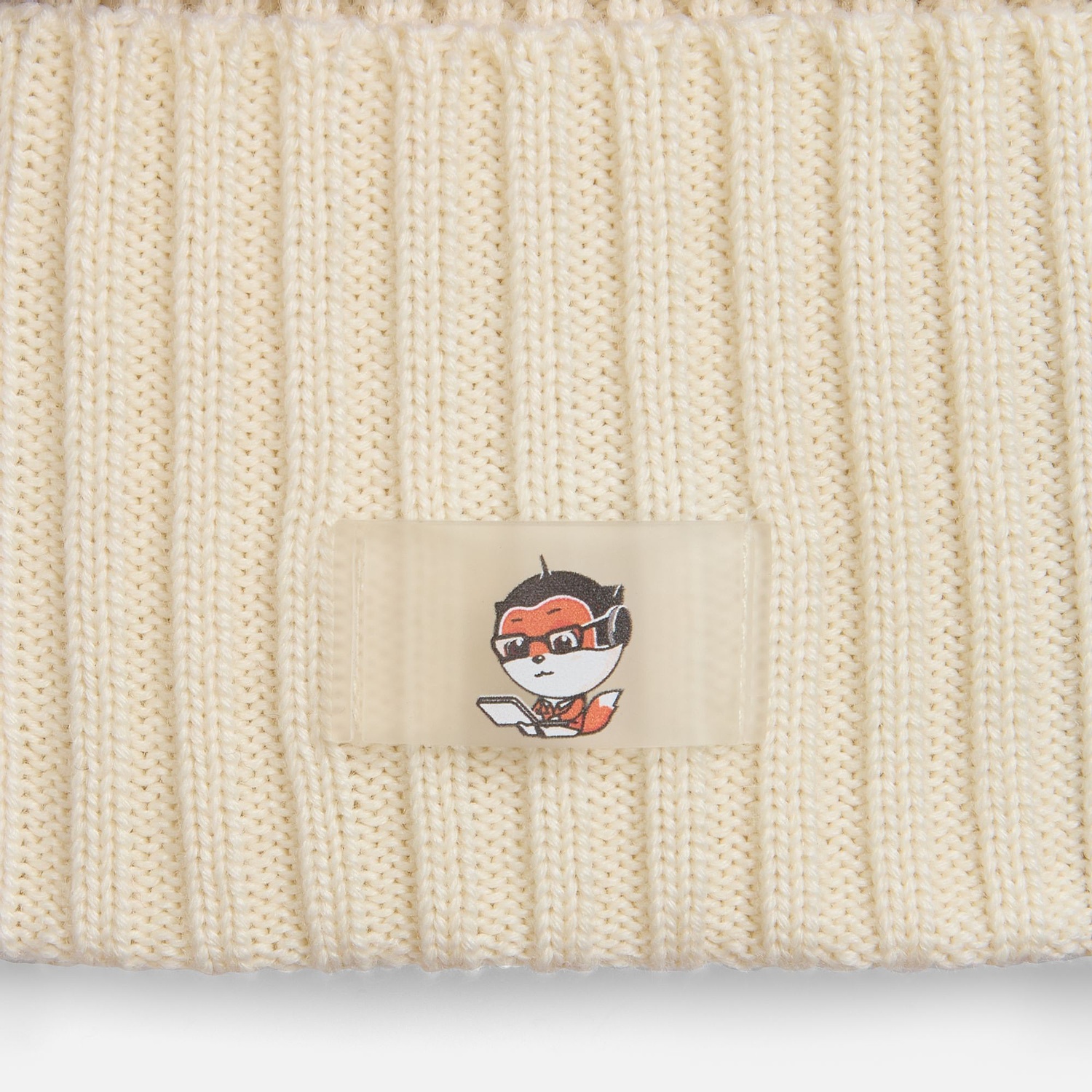 Лейбл из ПВХ Dzeta, XS, прозрачный с логотипом