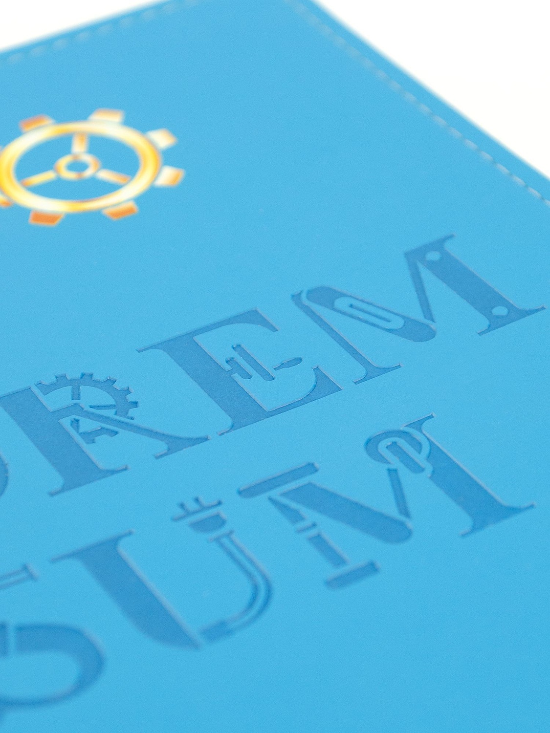 Ежедневник Spring Shall, недатированный, голубой с логотипом