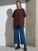 Футболка Oversize Premium, коричневая (шоколад) с логотипом