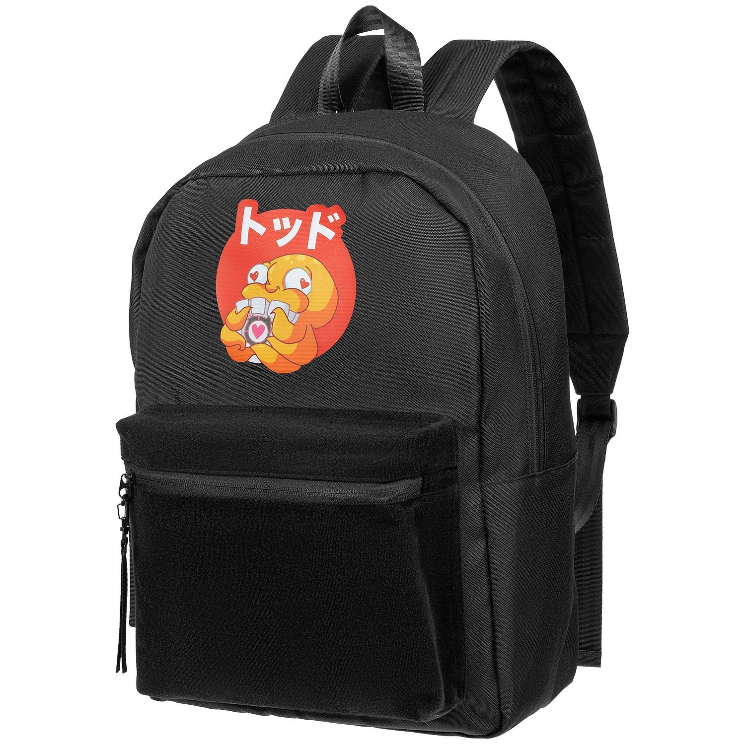 Рюкзак Patch Catcher с карманом из липучки, черный с логотипом