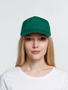 Бейсболка Promo, темно-зеленая с логотипом