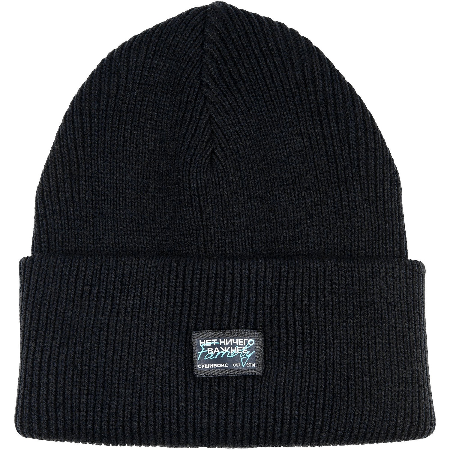 Лейбл тканевый Epsilon, XXS, черный с логотипом