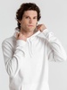 Толстовка с капюшоном унисекс Hoodie, белая с логотипом