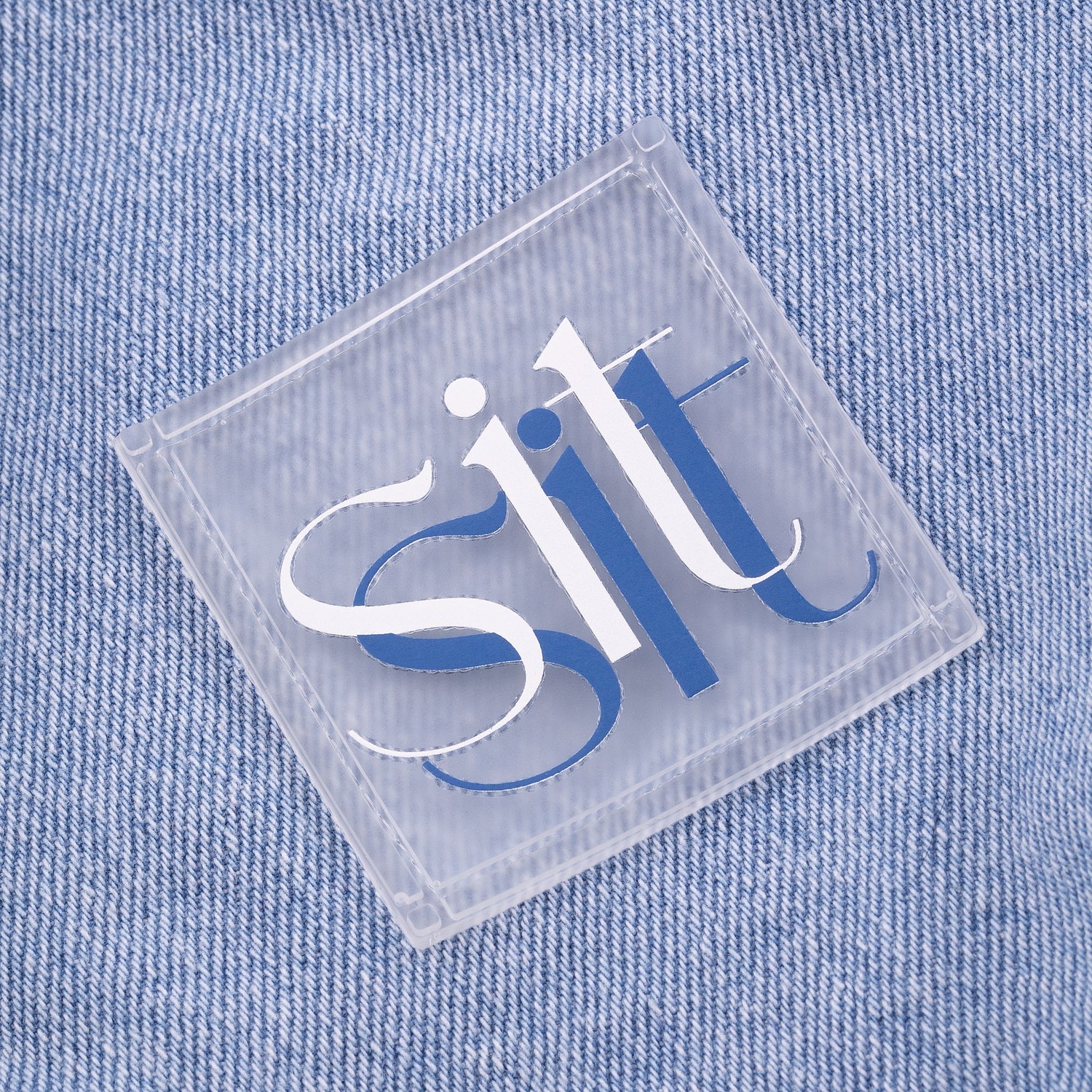 Куртка джинсовая O3, голубая с логотипом