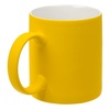 Кружка Promo Soft с покрытием софт-тач, желтая с логотипом