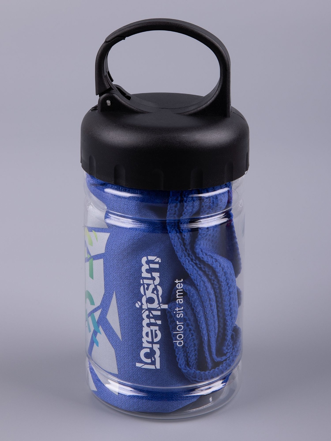 Охлаждающее полотенце Frio Mio в бутылке, синее