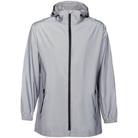 Парка Manifest из светоотражающей ткани, серая с логотипом