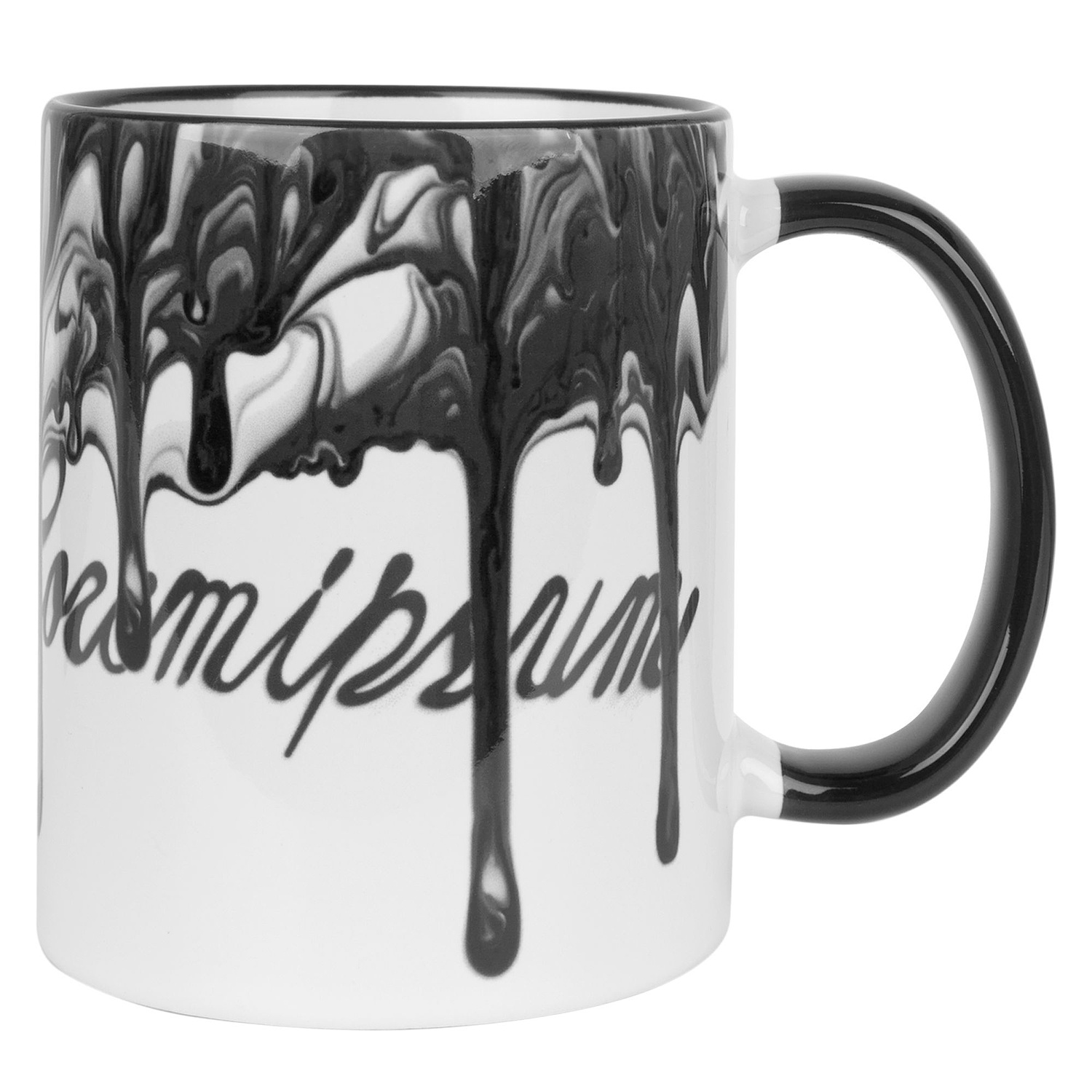 Кружка Rimo для сублимационной печати, черная с логотипом