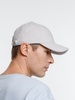 Бейсболка Spiker, серая с белым с логотипом