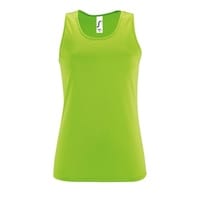 Майка женская Sporty TT Women, зеленый неон с логотипом