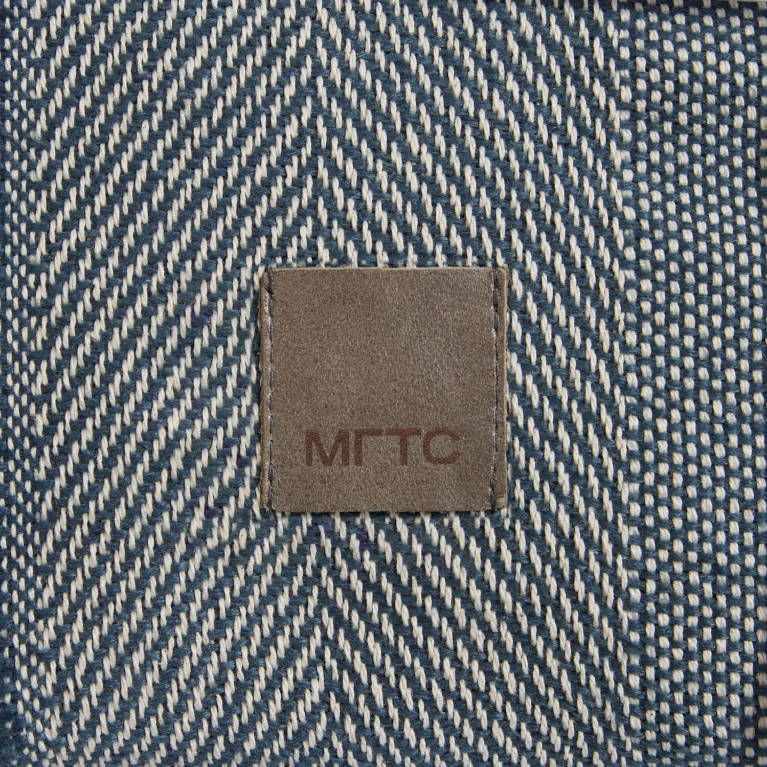 Лейбл кожаный Sinatu, S, серый с логотипом