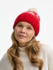 Шапка Holidale, красная с молочным с логотипом