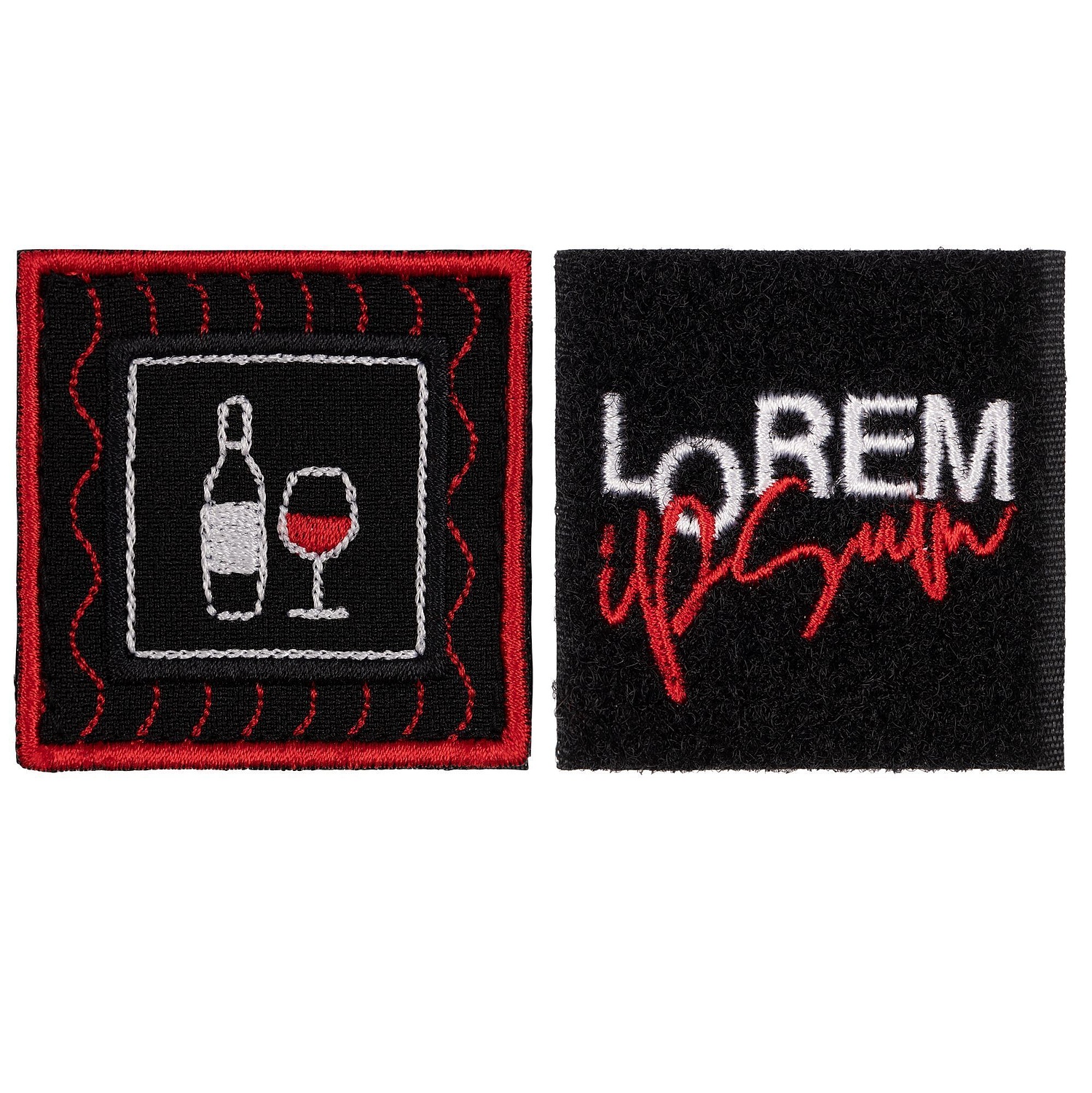 Шеврон из габардина Gabo M, черный с логотипом