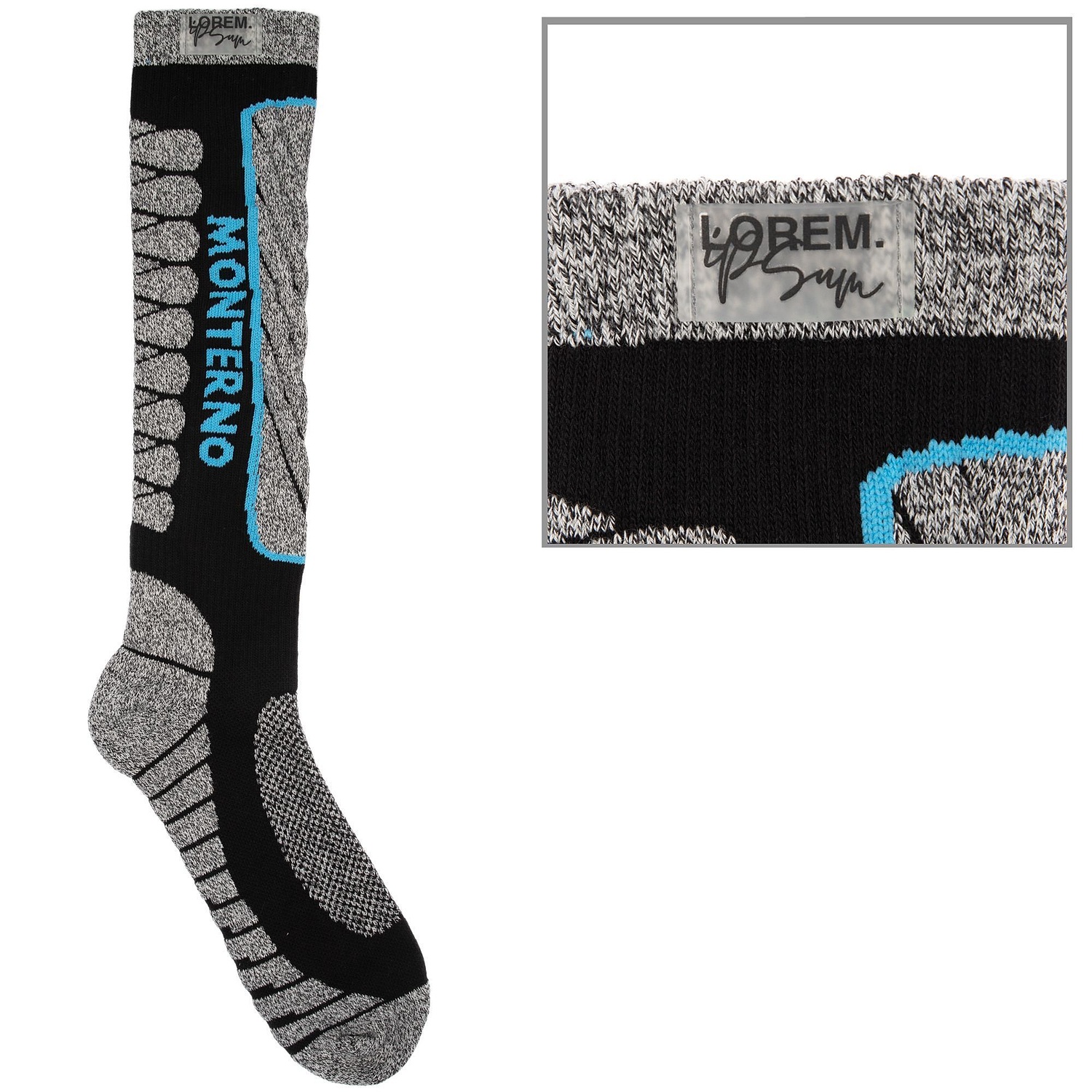 Лейбл из ПВХ Dzeta, XS, прозрачный с логотипом