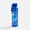 Бутылка для воды Brooke, матовая синяя с логотипом