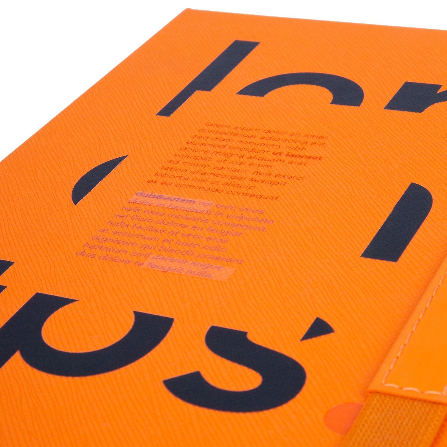 Ежедневник Peel, недатированный, оранжевый с логотипом