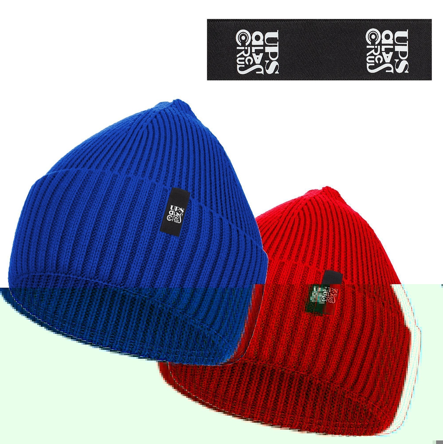 Лейбл тканевый Epsilon, S, черный с логотипом