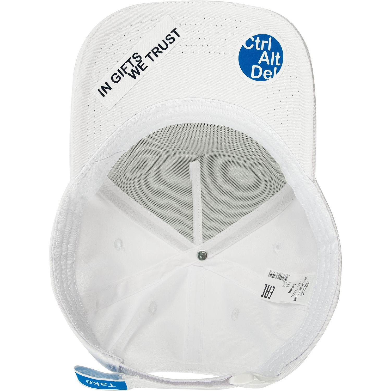 Наклейка тканевая Lunga, S, белая с логотипом