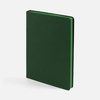 Ежедневник Shall, недатированный, зеленый с логотипом