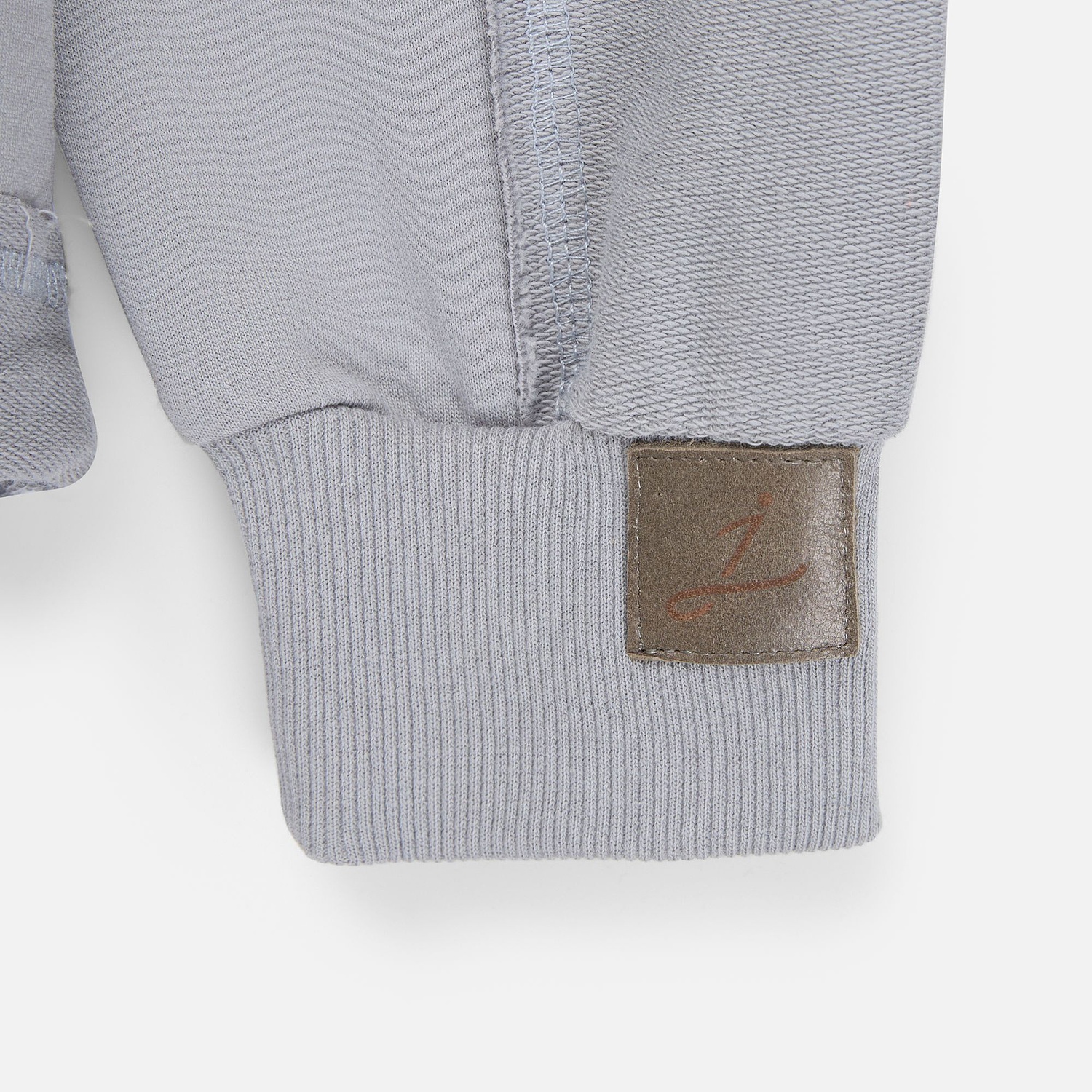 Свитшот унисекс Vozduh, светло-серый с логотипом