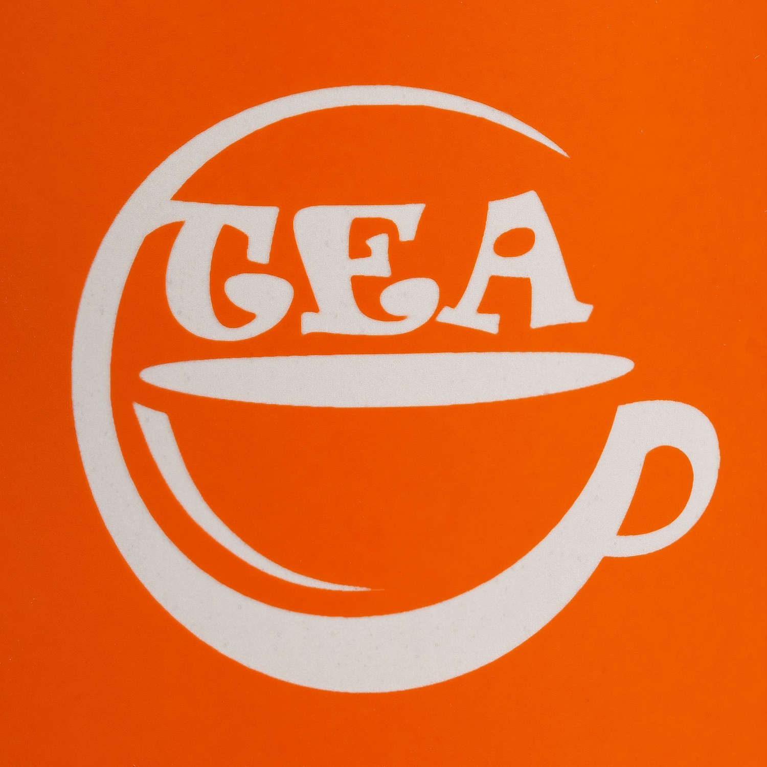 Кружка StopSpot с покрытием софт-тач, оранжевая с логотипом