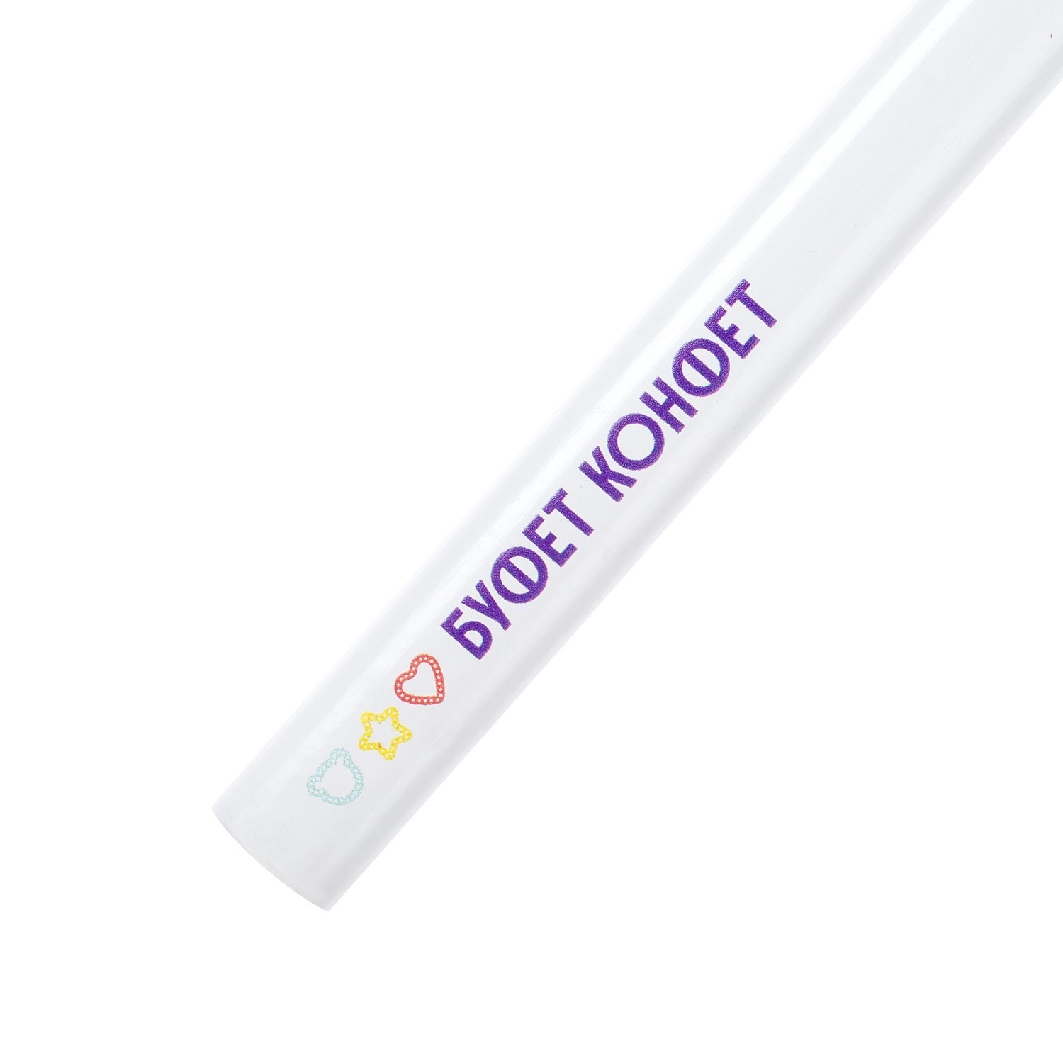 Карандаш простой Carpenter, белый с логотипом