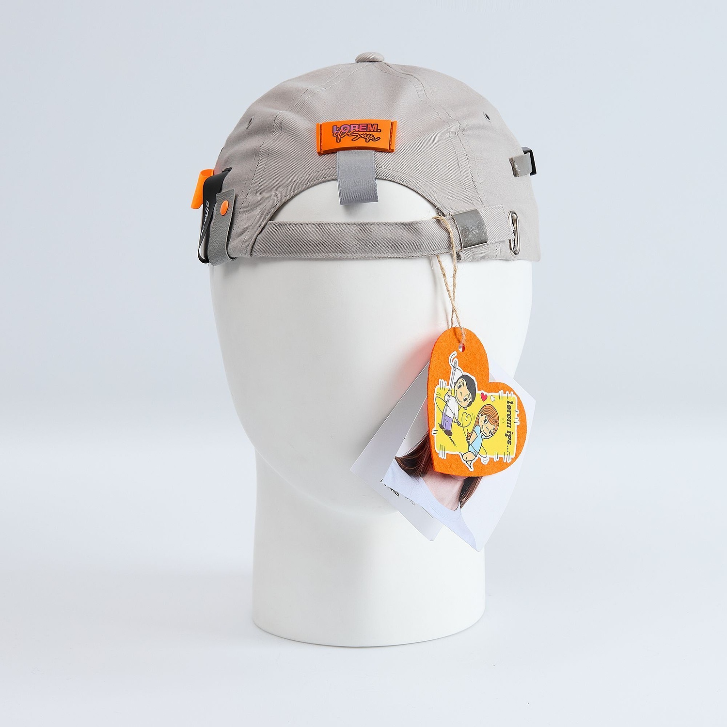 Бейсболка Canopy, фиолетовая с белым кантом с логотипом