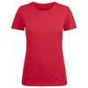 Футболка женская Ladies American U, красная с логотипом