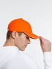 Бейсболка Spiker, оранжевая с белым с логотипом