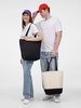Бейсболка Canopy, красная с белым кантом с логотипом