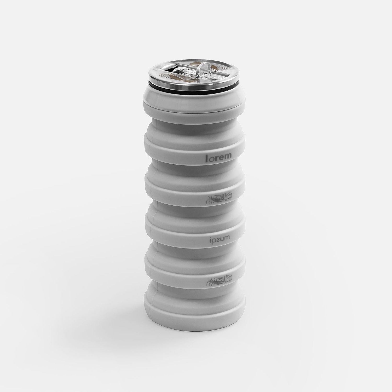 Складная бутылка для воды Folla, серая