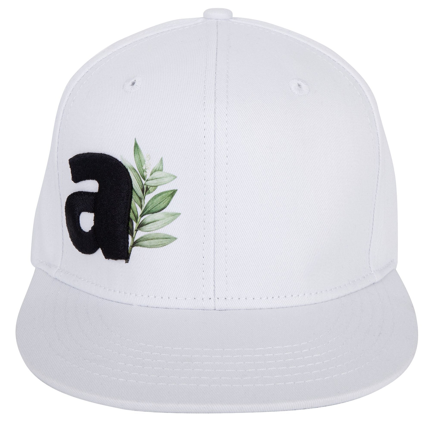 Бейсболка C2, белая с логотипом