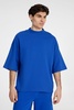 Футболка оверсайз унисекс T9, синяя, размер XS/S