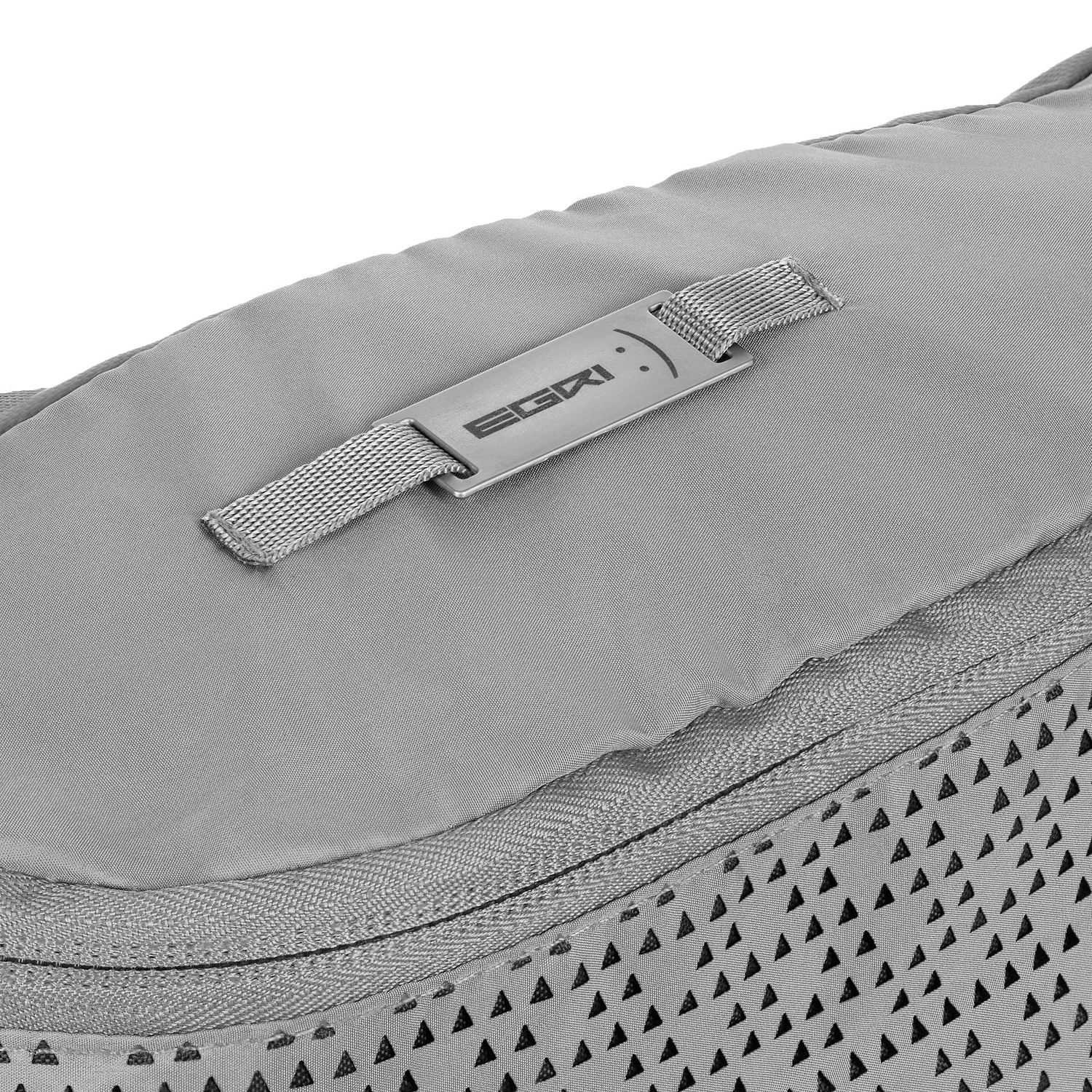 Стропа текстильная Fune 10 S, серая, 10 см с логотипом