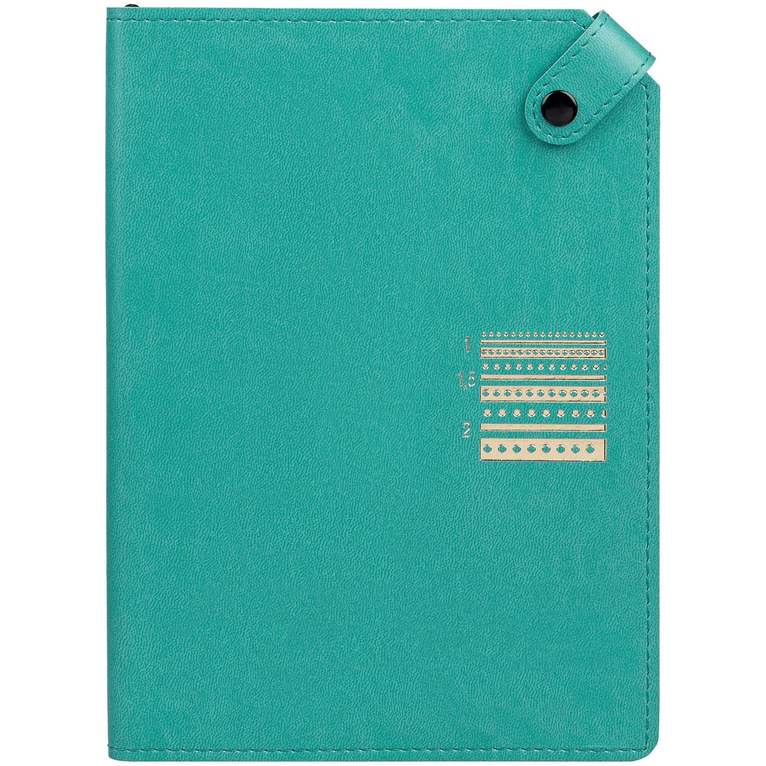 Ежедневник Angle, недатированный, бирюзовый с логотипом