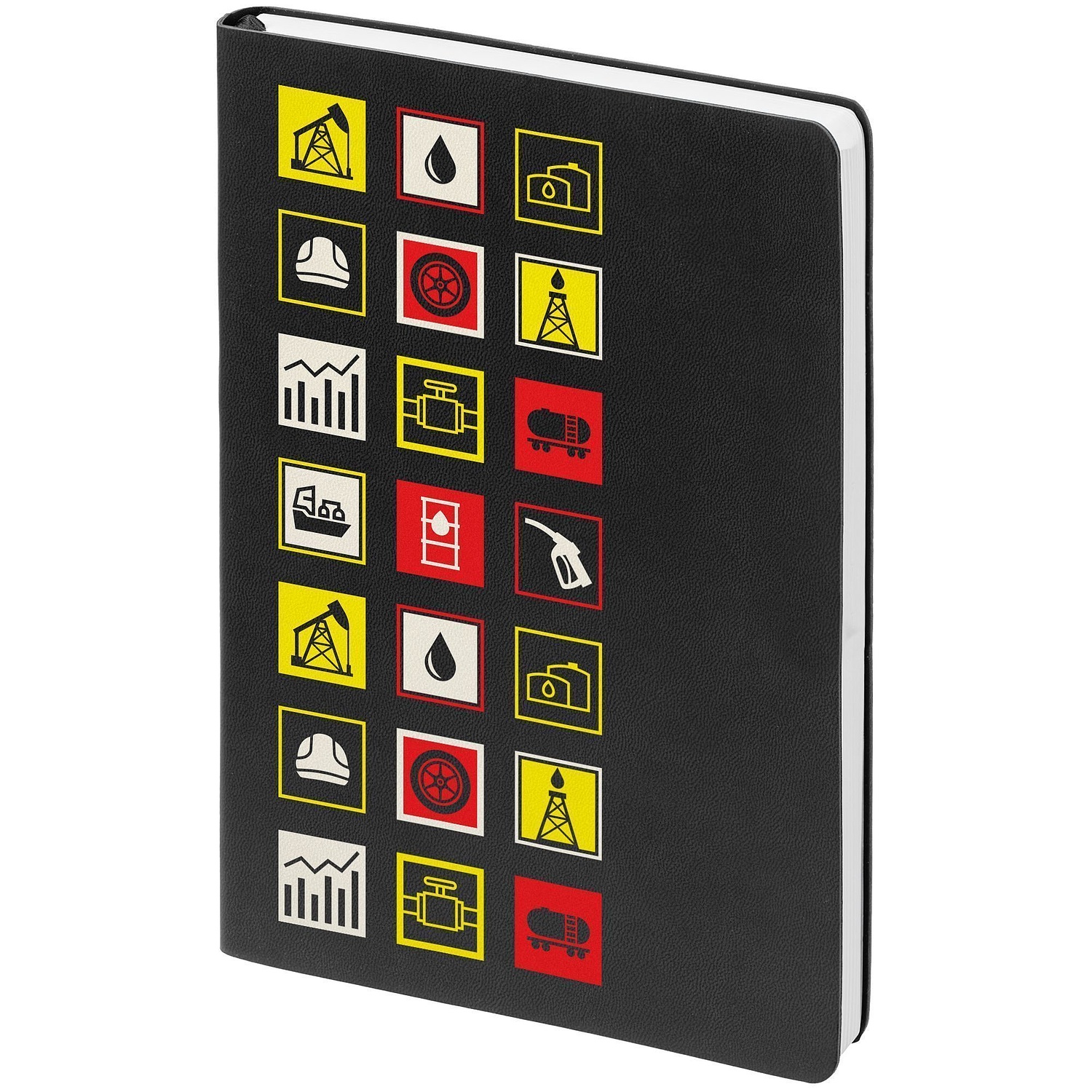 Ежедневник Romano, недатированный, черный с логотипом