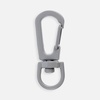 Застежка-карабин Snap Hook, S, серая с логотипом