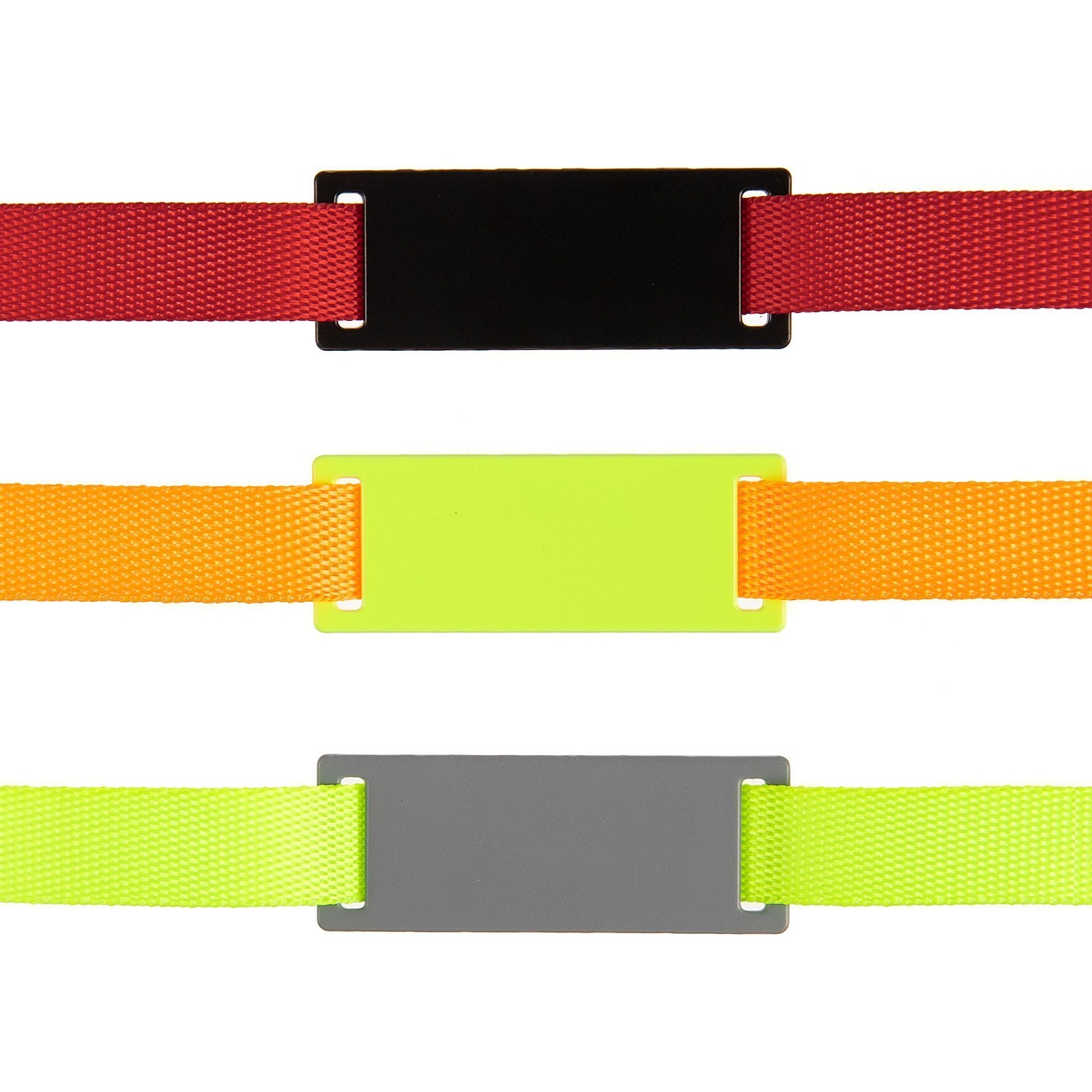 Стропа текстильная Fune 10 S, желтый неон, 10 см с логотипом