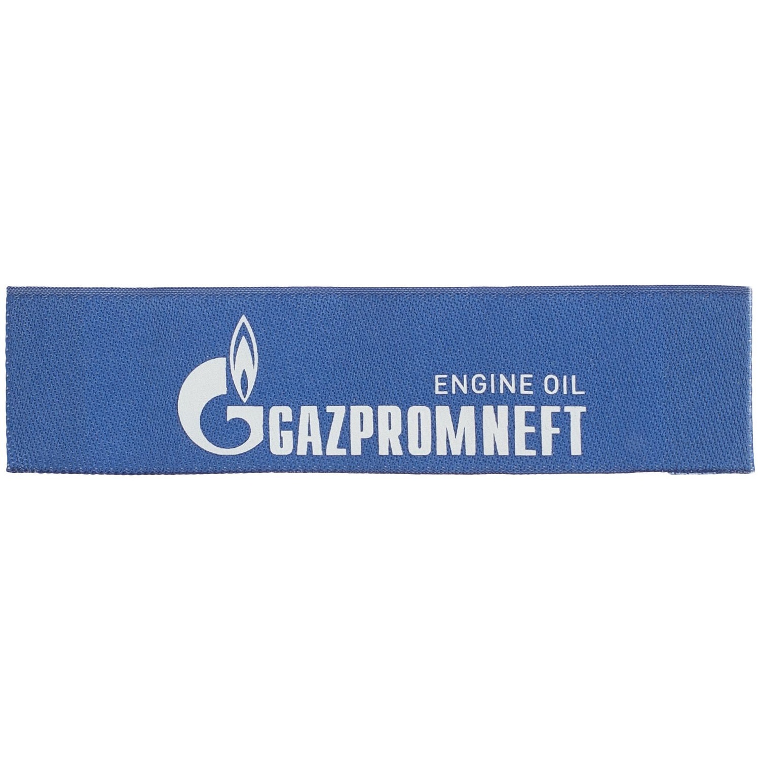 Лейбл тканевый Epsilon, S, синий с логотипом