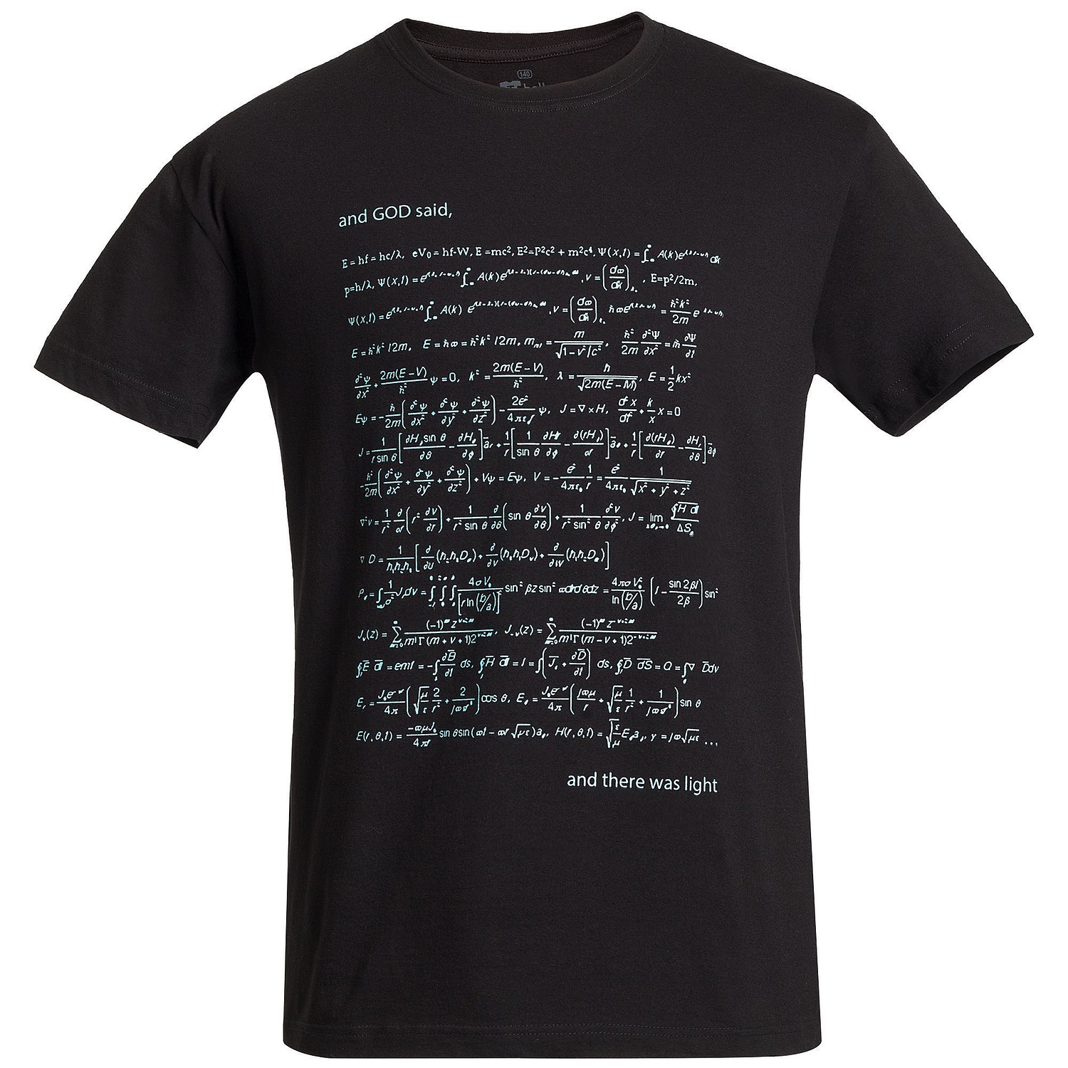 Футболка унисекс T-Bolka 160, черная с логотипом