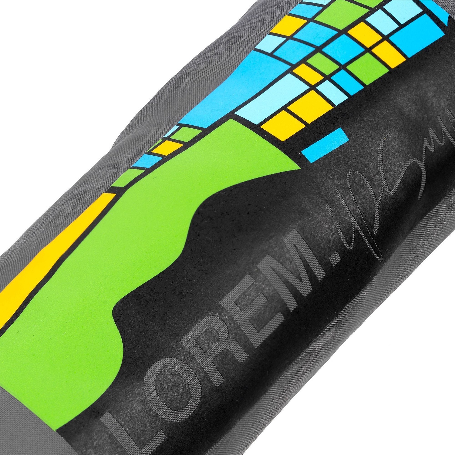 Зонт складной Monsoon, черный с логотипом