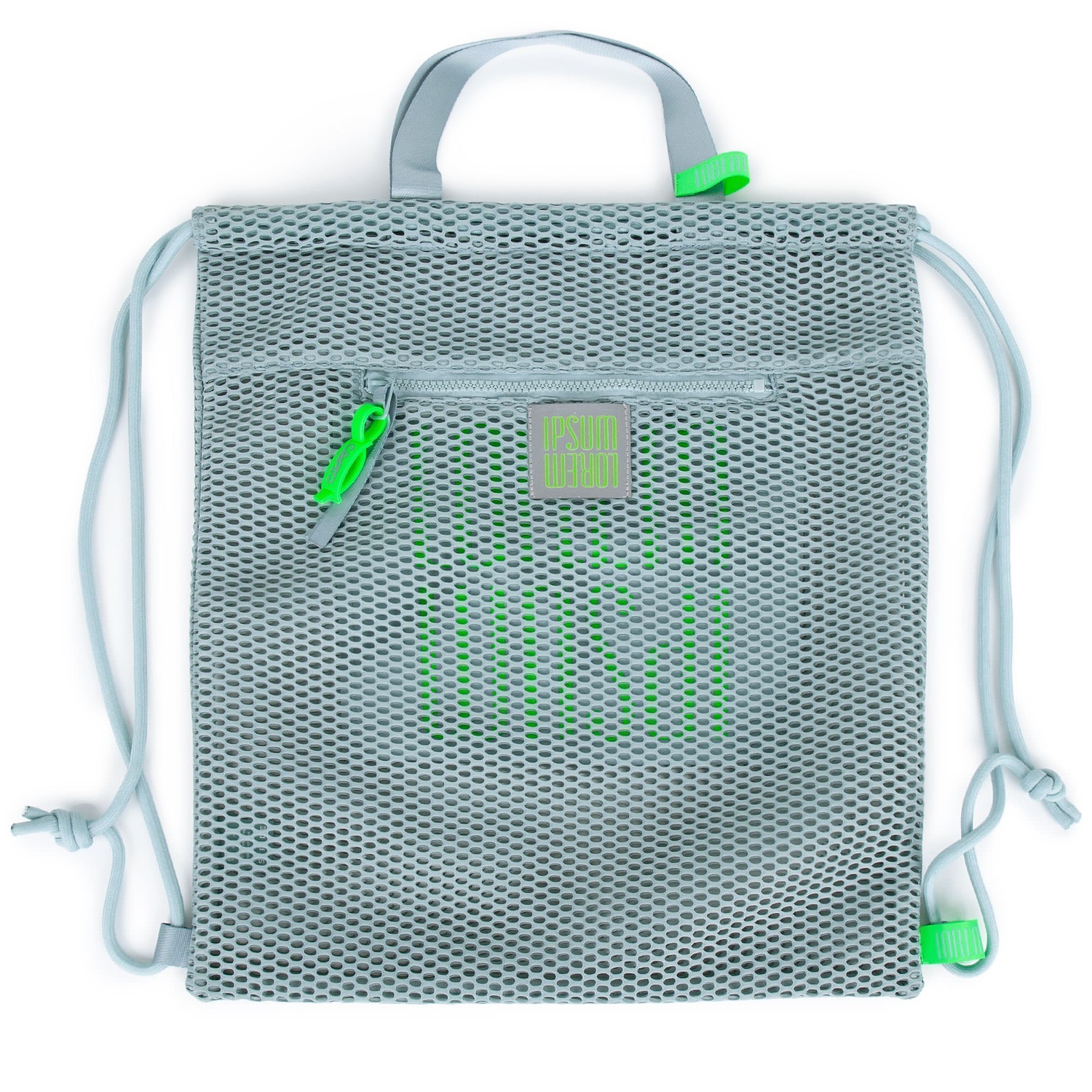 Лейбл светоотражающий Tao, L, серый с логотипом