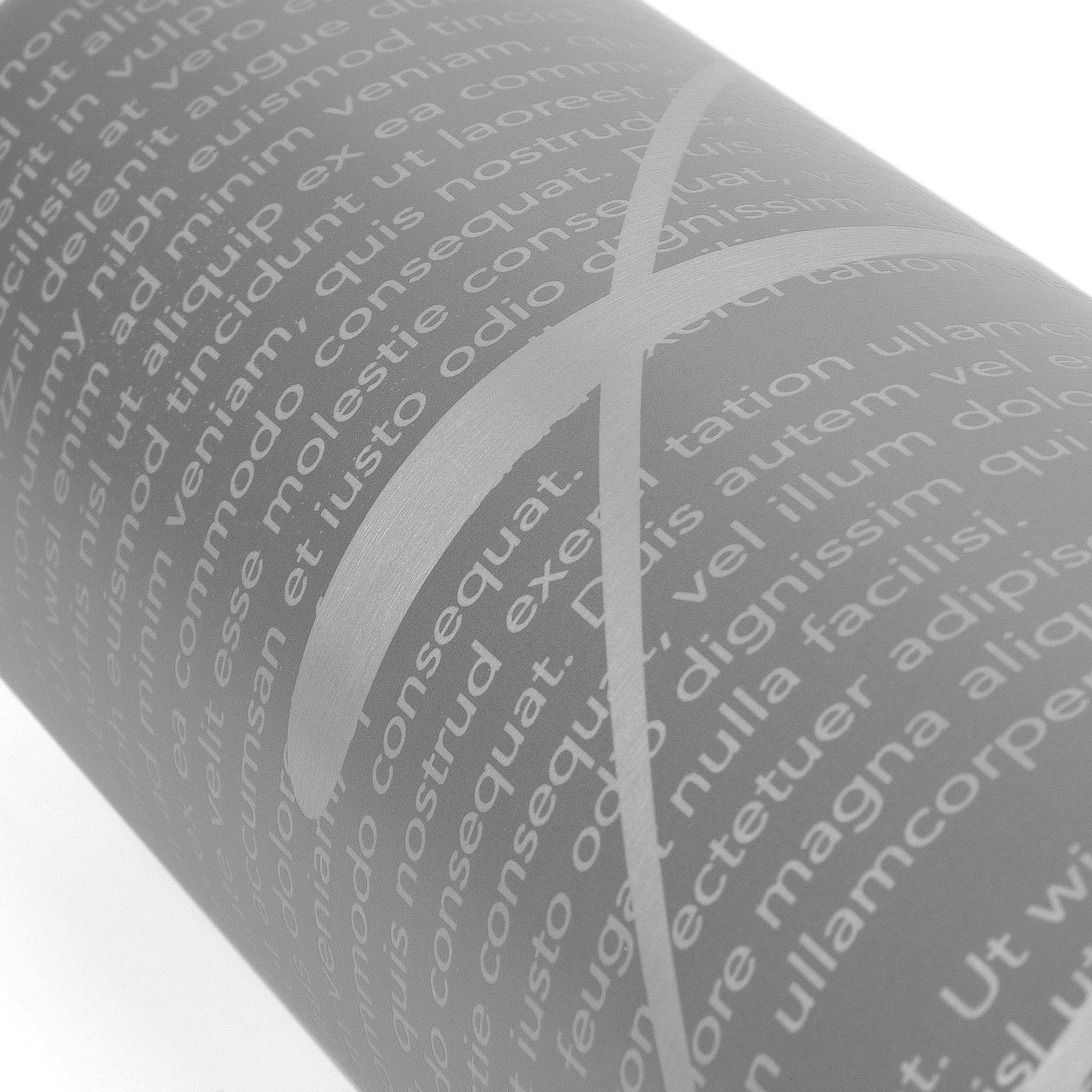 Бутылка для воды Funrun 750, серая с логотипом