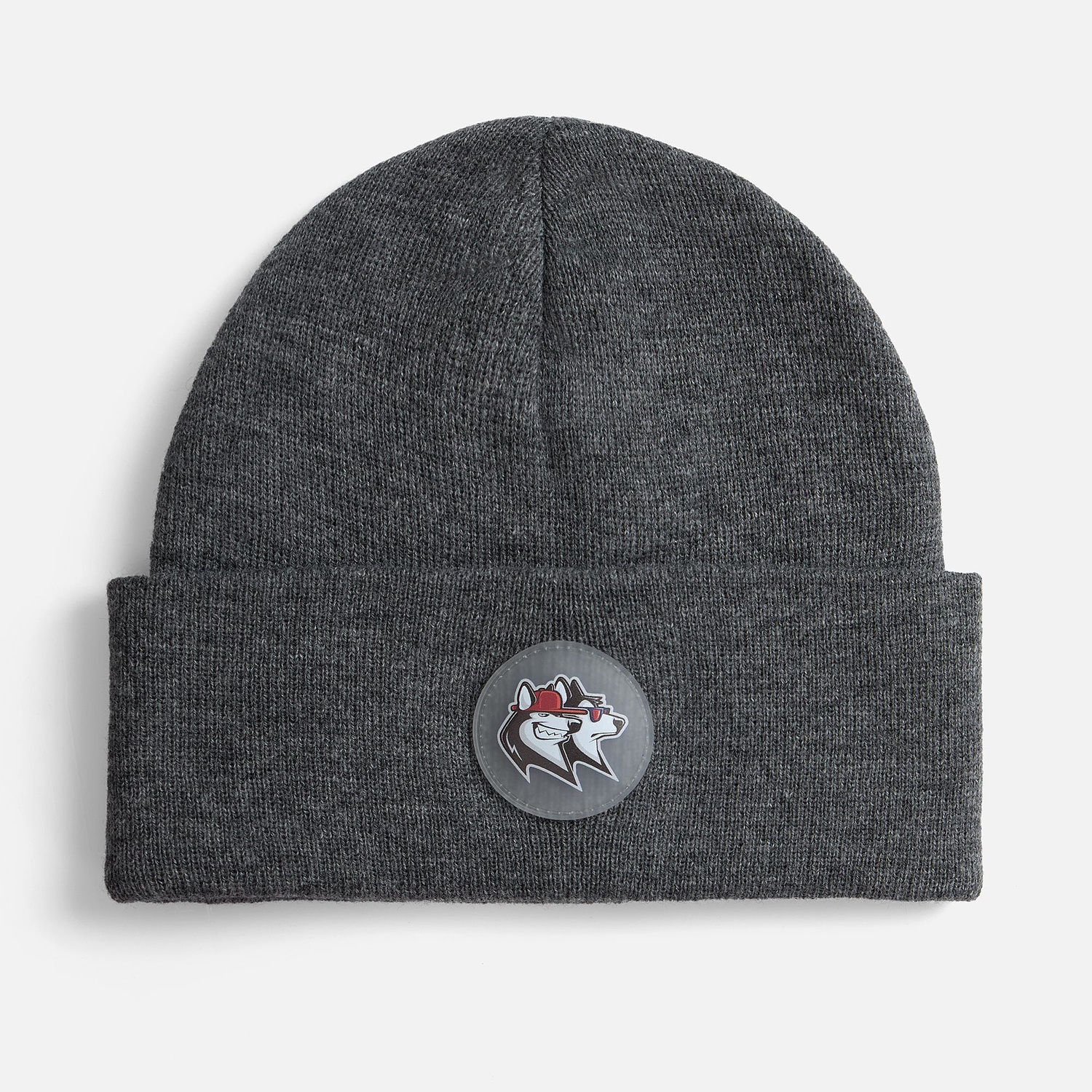 Лейбл из ПВХ Dzeta Round, L, прозрачный с логотипом